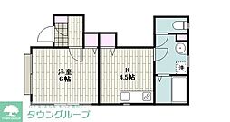 JR京浜東北・根岸線 蒲田駅 徒歩4分の賃貸マンション 1階1Kの間取り