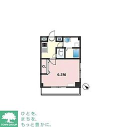 小田急小田原線 参宮橋駅 徒歩2分の賃貸アパート 2階1Kの間取り