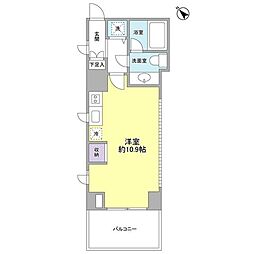 プロスペクト渋谷道玄坂 2階ワンルームの間取り