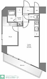 東急東横線 代官山駅 徒歩4分の賃貸マンション 4階1LDKの間取り