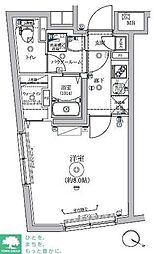 東急目黒線 大岡山駅 徒歩12分の賃貸マンション 1階1Kの間取り