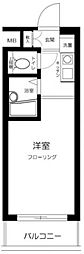 スカイコート駒場東大前 3階1Kの間取り