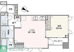 JR山手線 恵比寿駅 徒歩5分の賃貸マンション 9階1LDKの間取り
