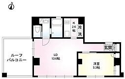 東京臨海高速鉄道りんかい線 大井町駅 徒歩15分の賃貸マンション 5階1LDKの間取り