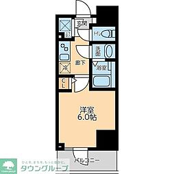 京急本線 大森海岸駅 徒歩8分の賃貸マンション 11階1Kの間取り