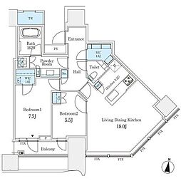 間取図画像 2LDK