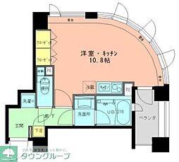 ラフィネジュ学芸大学 ワンルームの間取図画像