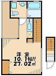 グランドエッグズ笹塚 ワンルームの間取図画像