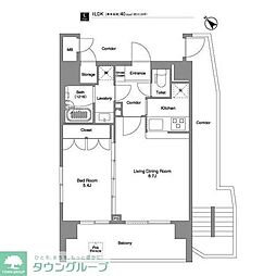 COMFORIA幡ヶ谷 1LDKの間取図画像