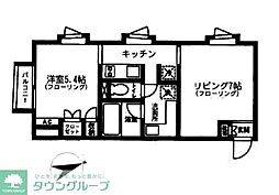 TheOneStep 1LDKの間取図画像