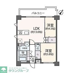 渋谷区代々木1丁目マンション 1Kの間取図画像