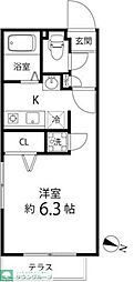 Branche笹塚 ワンルームの間取図画像