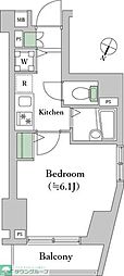 フェニックス渋谷本町 1Kの間取図画像