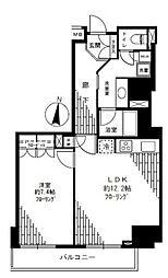 フィールA渋谷 1LDKの間取図画像