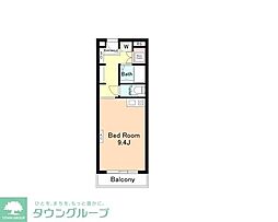 オリエント赤坂モートサイド 1Kの間取図画像