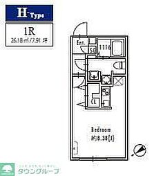 GRANPASEO下北沢 ワンルームの間取図画像