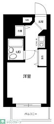 ヒルズ駒場東大前 ワンルームの間取図画像
