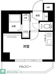 ダイアパレス池尻大橋 ワンルームの間取図画像