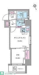 クレヴィアリグゼ世田谷松陰神社前 1DKの間取図画像