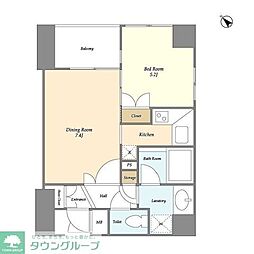 パレステュディオ渋谷ステーションフロント 1DKの間取図画像