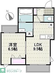 仮)世田谷区下馬3丁目新築計画 1LDKの間取図画像