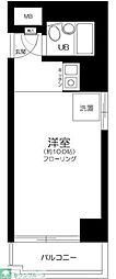 陽輪台西新宿 ワンルームの間取図画像