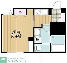 世田谷区下馬1丁目マンション 1Kの間取図画像