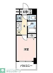 ガラ・ステージ目黒 1Kの間取図画像