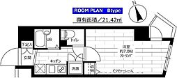 ステージファースト三軒茶屋ASYLCOURT2 1Kの間取図画像