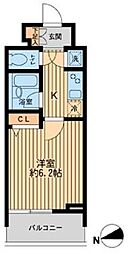 HF早稲田レジデンス 1Kの間取図画像