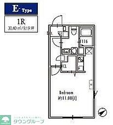 GRANPASEO下北沢 ワンルームの間取図画像