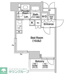 コンフォリア市谷柳町 ワンルームの間取図画像