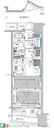 プラウド渋谷東 1LDKの間取図画像