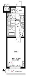 ルーブル駒沢大学参番館 1Kの間取図画像