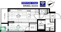 グランドコンシェルジュ六本木 1DKの間取図画像