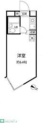 エスポワール中目黒 ワンルームの間取図画像