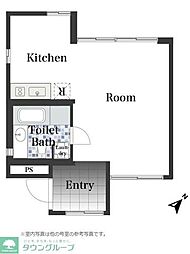MAISONDUDIX-HUIT ワンルームの間取図画像