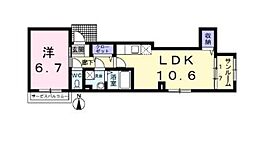 ヴィラコート上北沢 1LDKの間取図画像