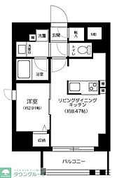 ＧＲＡＮＳＩＴＥ千代田水道橋 7階1LDKの間取り