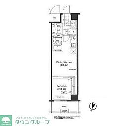 グランハイツ高田馬場 7階1DKの間取り