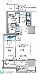 HARUMI　FLAG　PORT　VILLAGE　B棟 15階1LDKの間取り