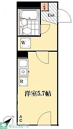 Ｌｉｇｈｔ　Ｐｌａｃｅ（ライトプレイス） 4階ワンルームの間取り