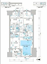 ディームス方南町 11階1SLDKの間取り