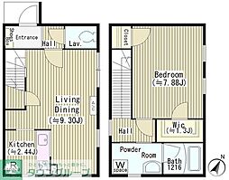 ファレール参宮橋 1階1LDKの間取り