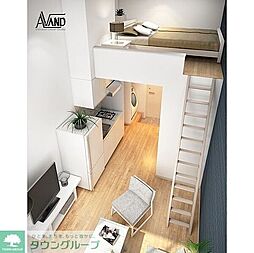 リヴィエール高田馬場 203 2階ワンルームのリビング/ダイニング