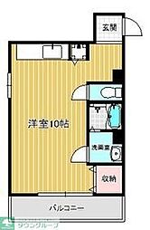 オークハウス四谷 3階ワンルームの間取り