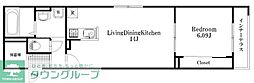 セプテムステラ笹塚 1階1LDKの間取り
