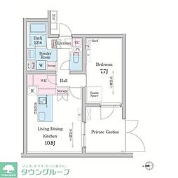 間取図画像 1LDK