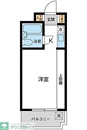 ユースフル中野坂上 ワンルームの間取図画像