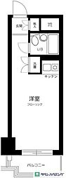 ライオンズマンション千駄ヶ谷第2 ワンルームの間取図画像